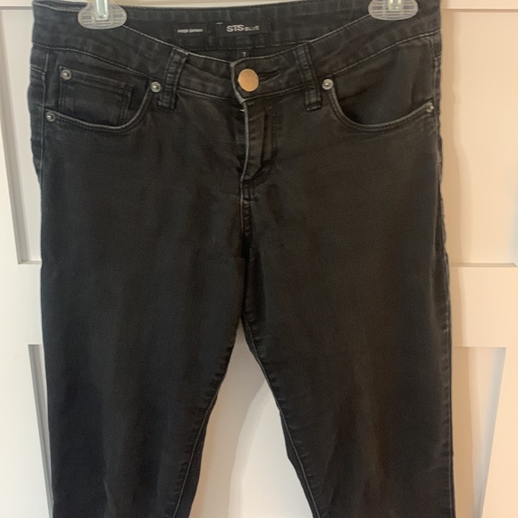 STS Blue Piper Skinny Jeans Distressed Black Size 7 - Picture 3 of 15